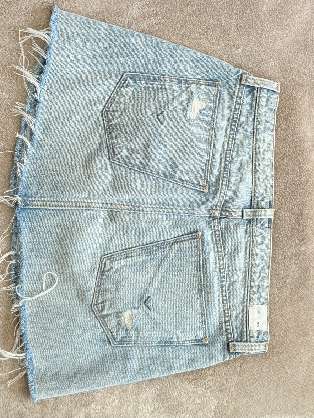 Hudson Denim skirt, blue color, shattered size 26 - Picture 2 of 11